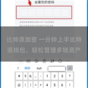 比特派加密 一分钟上手比特派钱包，轻松管理多链资产