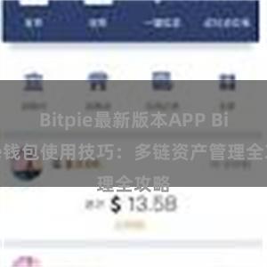 Bitpie最新版本APP Bitpie钱包使用技巧：多链资产管理全攻略