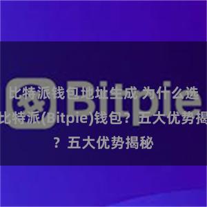 比特派钱包地址生成 为什么选择比特派(Bitpie)钱包？五大优势揭秘