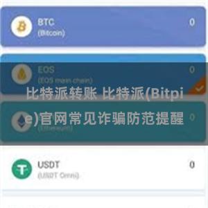 比特派转账 比特派(Bitpie)官网常见诈骗防范提醒