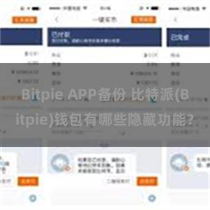 Bitpie APP备份 比特派(Bitpie)钱包有哪些隐藏功能？