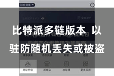 比特派多链版本  以驻防随机丢失或被盗