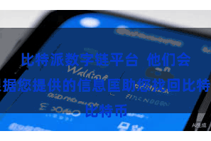 比特派数字链平台  他们会根据您提供的信息匡助您找回比特币