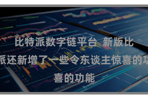 比特派数字链平台  新版比特派还新增了一些令东谈主惊喜的功能