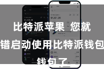 比特派苹果  您就不错启动使用比特派钱包了