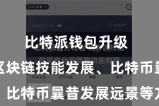 比特派钱包升级  还形式区块链技能发展、比特币曩昔发展远景等方面